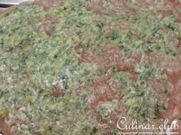 Рулеты из индейки с овощами