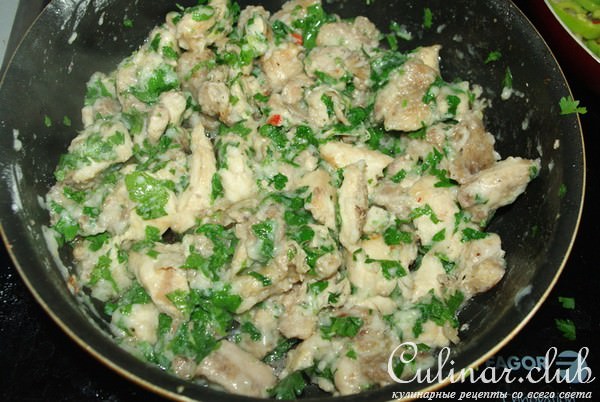 Запеканка из курицы и сладкого перца