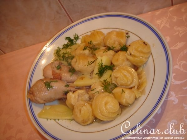 Немецкий штрудель с курицей