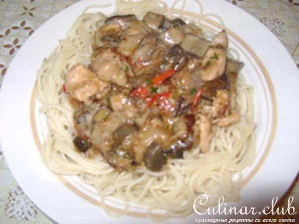 Курица с грибами (возможно, вариант)