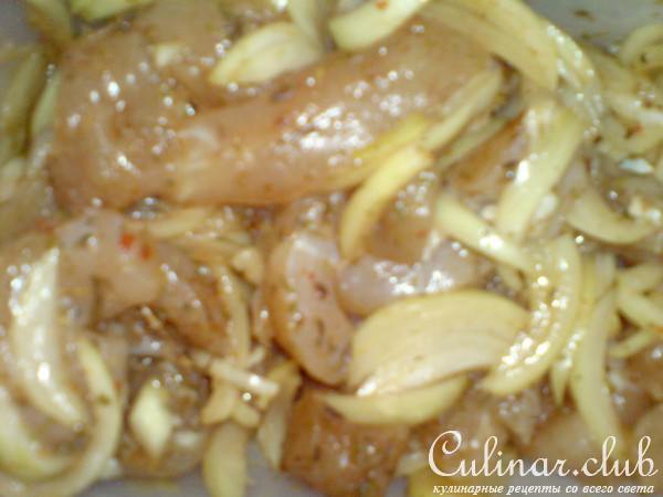 Мясо индейки с брынзой по-гречески