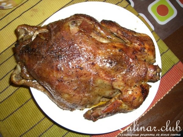 Румяная курочка маринованная в белом вине! (в рукаве)