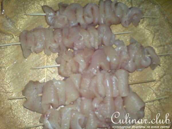 Брошет из куриной грудинки