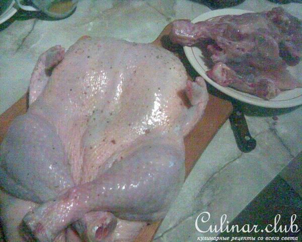 и снова ФАРШИРОВАННАЯ КУРИЦА...