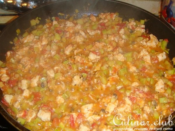Овощное рагу с курочкой