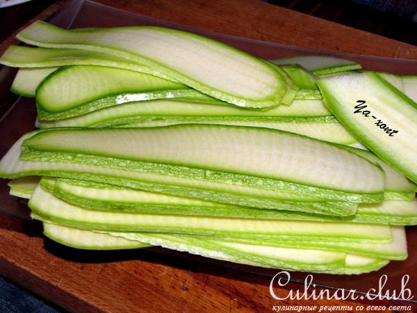 Куриная запеканка с цуккини и шампиньонами