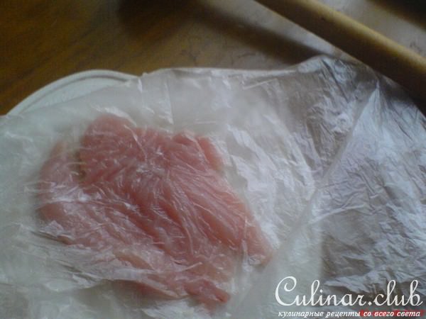 Куриный шницель в морковной шубке