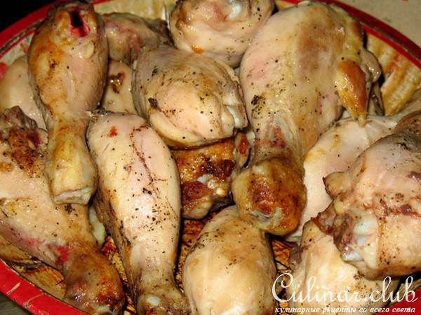 Куринные ножки с соусом из портвейна и мадейры