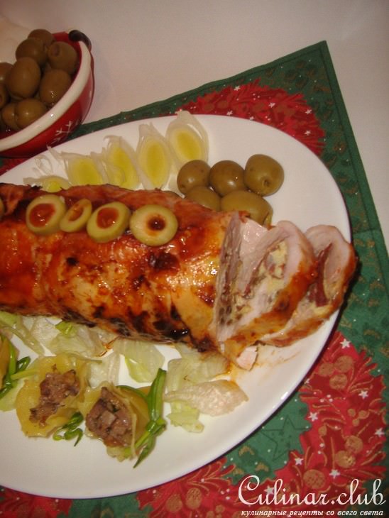 Куриный рулет с бастурмой!