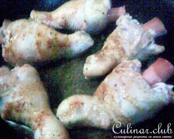 Куриные ножки, жареные без косточки