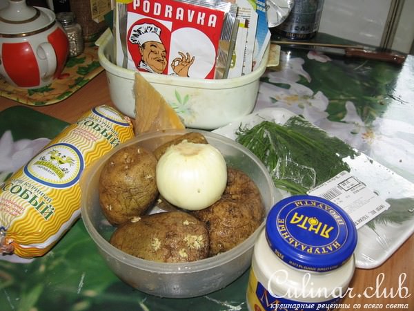 Запеканка с куринным фаршем.