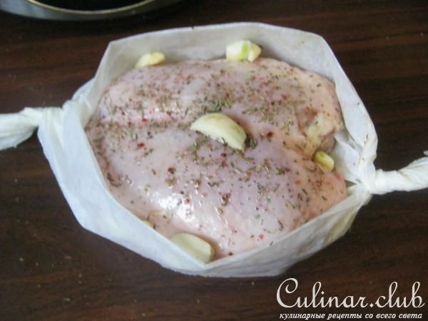 Куриная грудка с цукини и пореем на пару (Тест -драйв)