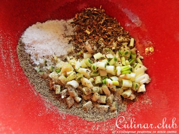 Курица,запечённая в съедобной тарелке