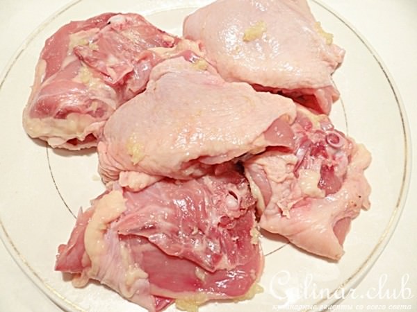 Курица с гречкой на сливках