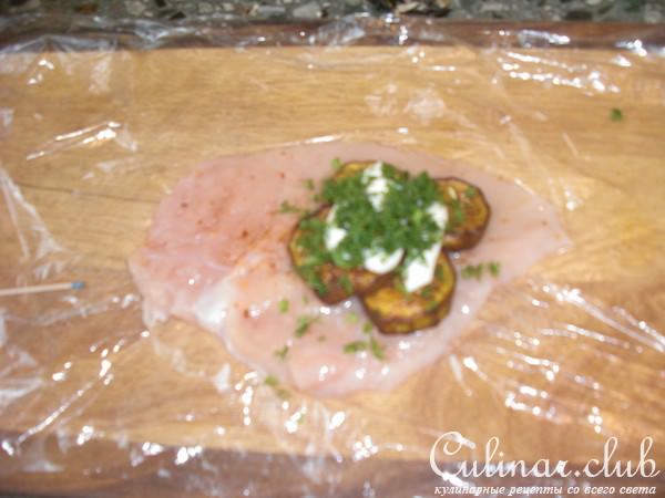 Курочка с баклажаном