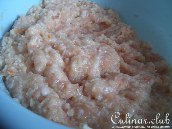 Куриные котлеты с квашенной капустой