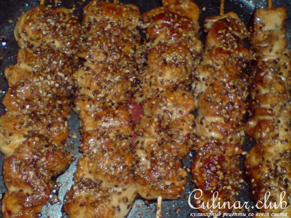 Брошет из куриной грудинки