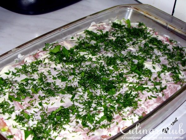 Куриная запеканка с цуккини и шампиньонами