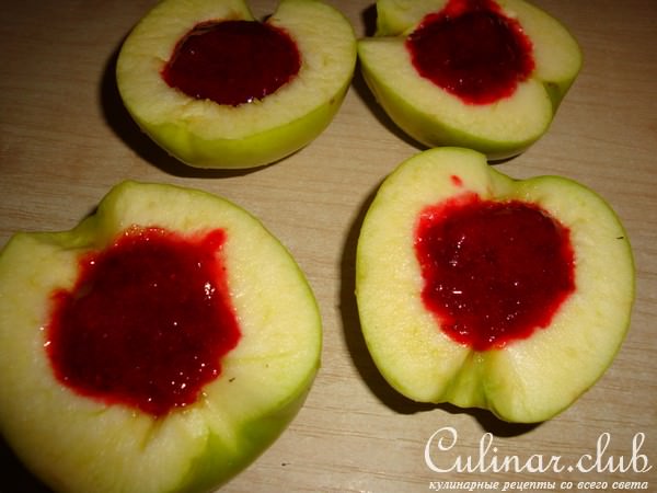 Запеченая утка(окорочка) с клюквенными яблоками