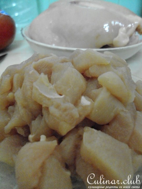 Страта с курицей и овощами (дуэль)