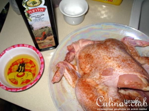 Курица запёчённая.