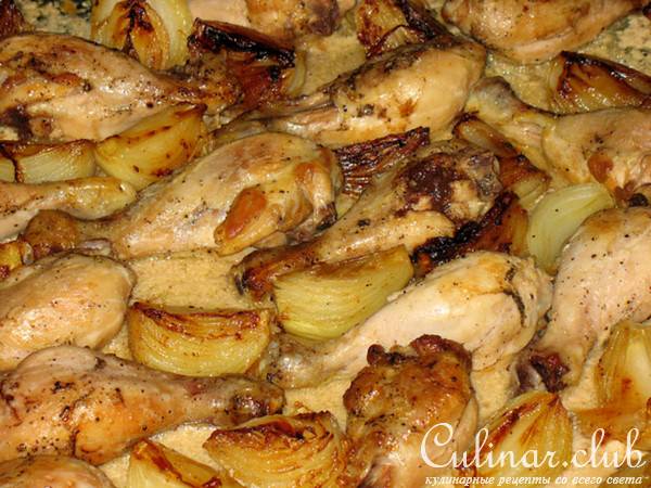 Куринные ножки с соусом из портвейна и мадейры