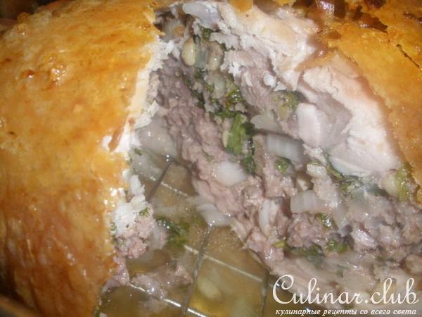 Фаршированная курица. Аромааатная!