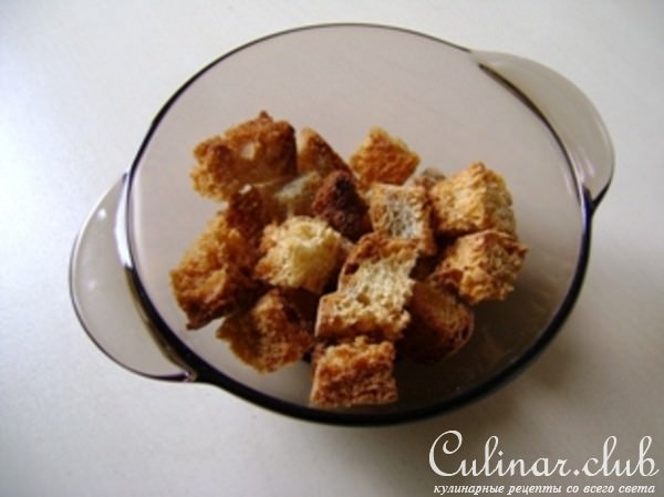 Жульен с курицей и грибами (если у вас нет кокотницы)+вкусные сухарики