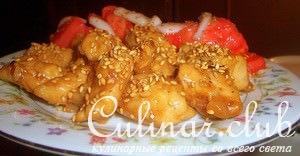 Sesame chicken.   