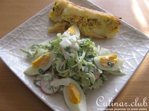 Запеканочка с куриной начинкой!