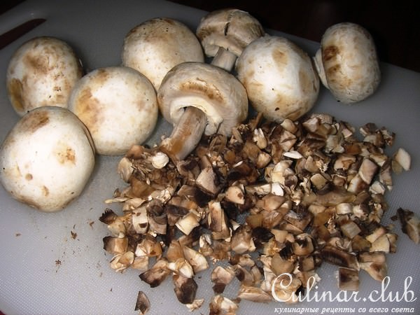 Куриные окорочка фаршированные зеленым луком и беконом