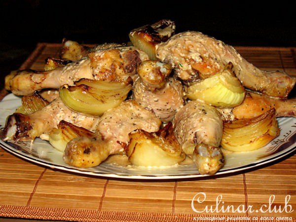 Куринные ножки с соусом из портвейна и мадейры
