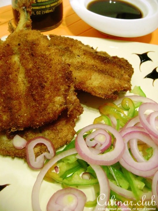 Пикантная корюшка в сухарях.