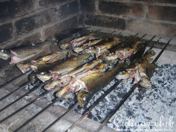 Армянская форель на углях