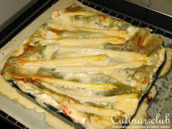 Лазанья с лососем и спаржей ну ооочень вкусная!