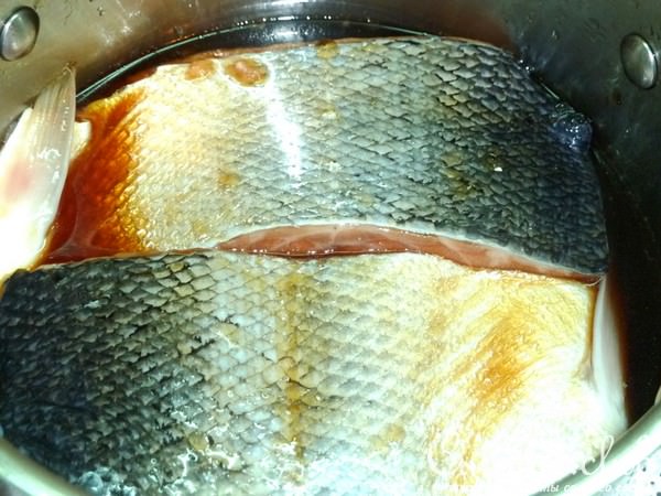 Лосось терияки с овощами