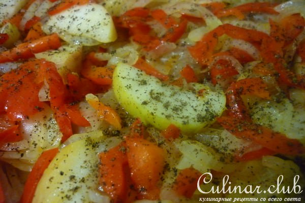 Пангасиус под яблочно-овощной шубкой (очень вкусно,быстро и диетично!)