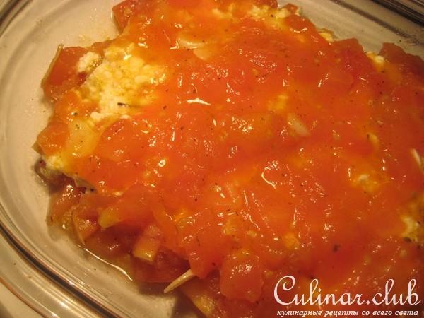 Mini - Lasagne с форелью и домашним сыром.