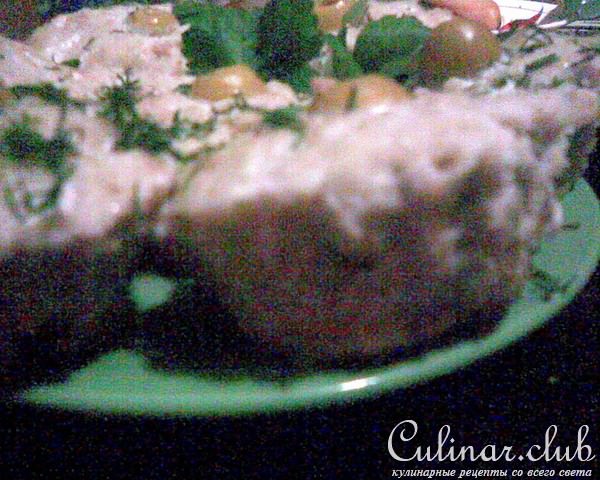 Рыбные маффины с фаршированными оливками (постные)