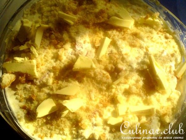 хек молочный с овощами в масляно -сметанной заливке