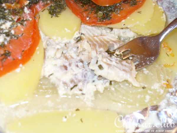 Запечёный красный окунь (на гриле или в духовке)