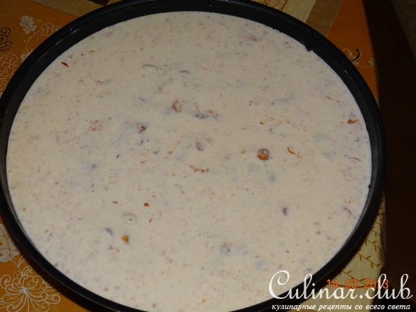 Морской язык, запеченный с овощами и фасолью под нежным суфле