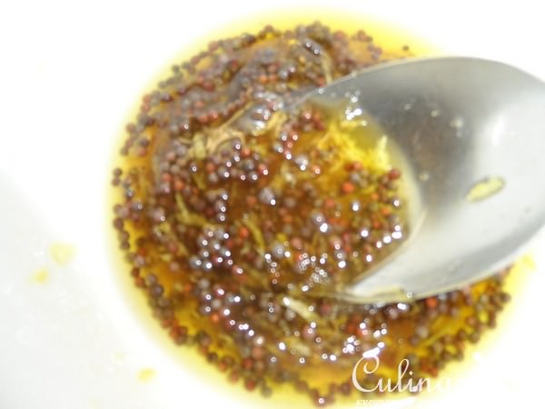 Сёмга с горчицей и мёдом