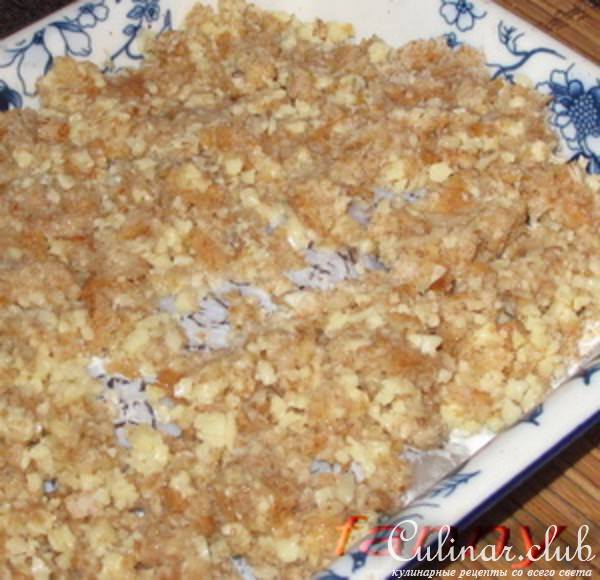 Рыба под хлебной корочкой