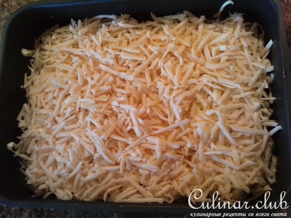Морской язык под шампиньоновой шапкой