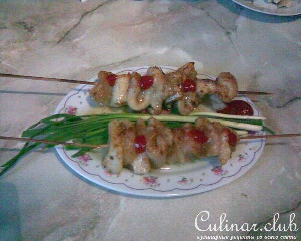 рыбный шашлык в духовке