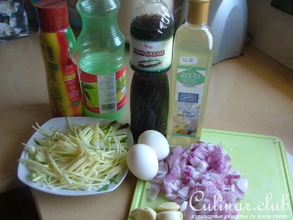Кальмары Pad Thai