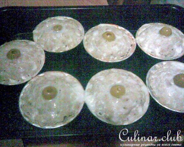 Рыбные маффины с фаршированными оливками (постные)