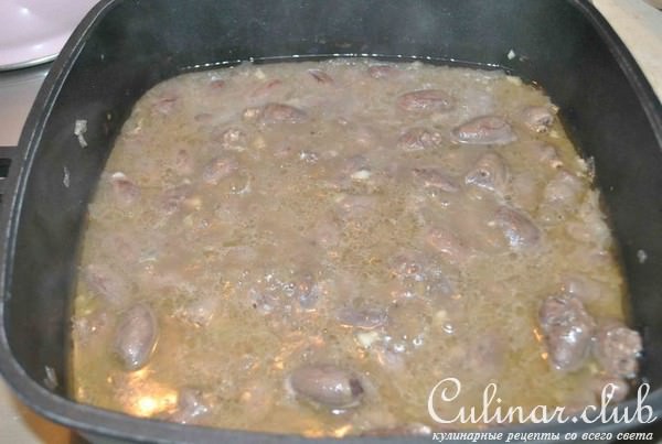 Вкусные будни «Спагетти с куриными сердечками» на конкурс «Я+ Серж Маркович...»