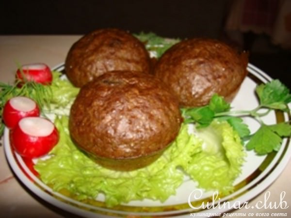 мои печеночные маффины с вишней